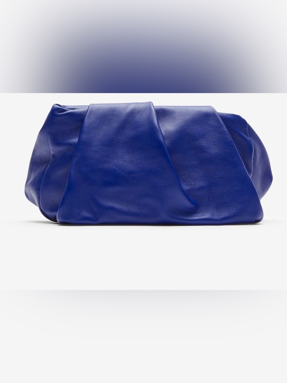 Burberry royal Blue Women's 100% lamb leather Rose Clutch Bag - Picture 4 of 15